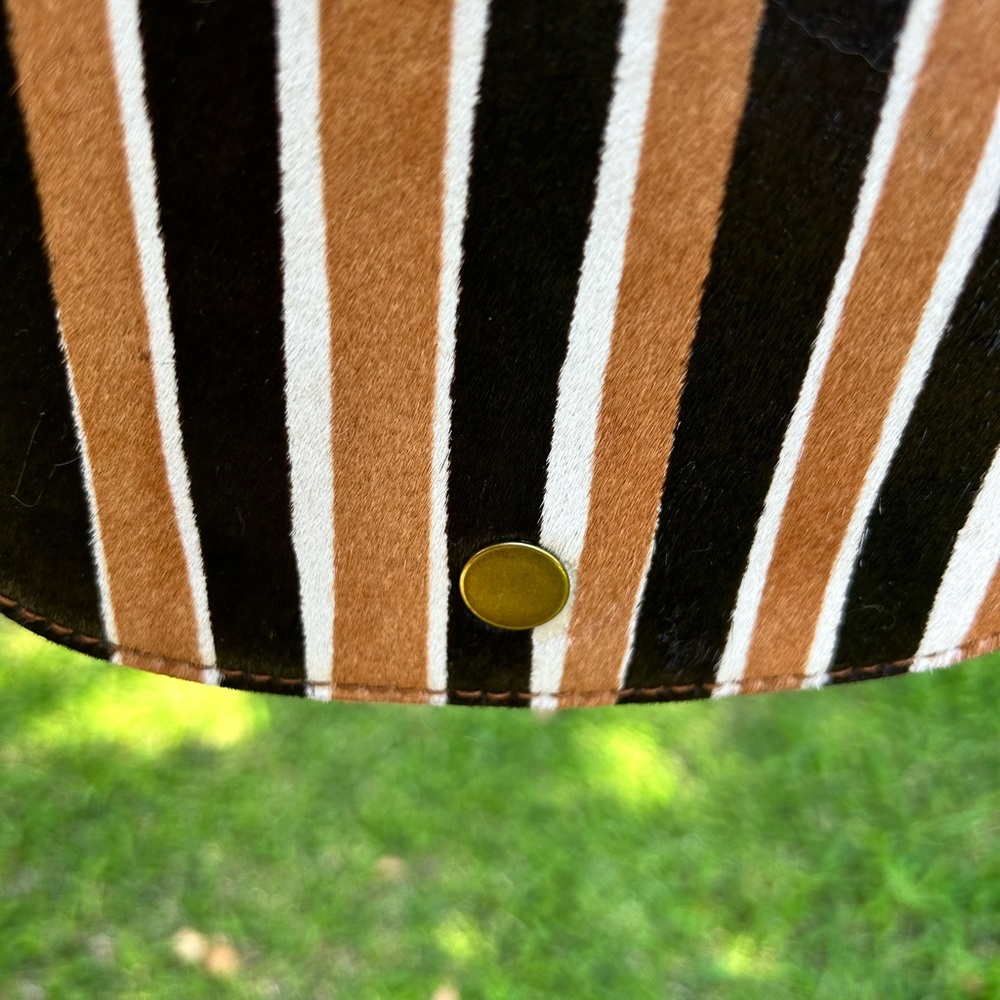 Madewell Striped Mini Bag in Tan, Black, and White - Picture 3 of 9